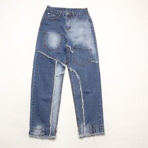 Stylish Blue Distressed Women Jeans